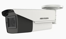 Camara Bala Hikvision TurboHD 5 Megapixel/ Lente Mot. 2.7 a 13.5 MM/ 40 MTS IR Exir/ DWDR/ TVI-AHD-CVI-CVBS/ Exterior IP67/ 12VCD/ 24VCA DS-2CE19H0T-AIT3ZF(C)