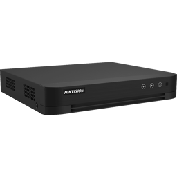 DVR 4 Canales TurboHD Hikvision iDS-7204HUHI-M1/T de 8MPX/4K/+4 Canales IP/Audio Bidireccional/AcuSense/1 Bahía de Disco Duro/Salida de Video en FHD/H.265+