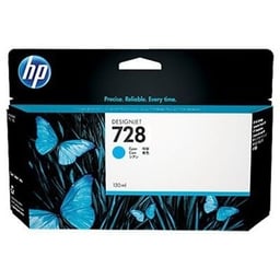Tinta HP 728 LF Color Cyan DesignJet / 130ml / Para 730 Y 830 / F9J67A