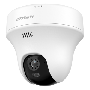Cámara Turret PT IP Hikvision DS-2CFWQ3 de 3MPX/2.8MM/Dual Light (10M IR + 10M Luz Blanca)/Wi-Fi 6/Interior/AcuSense/DWDR/H.265/Audio Bidireccional/Micrófono y Bocina/5 VCD