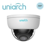 Camara IP Domo Uniarch IPC-D124-PF28 4MP/ Ultra 265/ Lente 2.8MM/ IP67/ DWDR/ Digital Defog/ 30 MTS IR/ IK10/ POE+12VDC