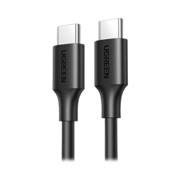 Cable USB-C A USB-C Ugreen 50997 / 1 Metro / Carga Rápida De Hasta 60W / 480 Mbps / PD3.0 / QC 4.0 / 3.0 / 2.0 / Color Negro