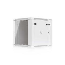 Gabinete Para Montaje en Pared Ubiquiti UACC-RACK-12U-WALL-SW-G/Con Puerta Frontal de Vidrio Templado/Puerta Trasera Abatible (Swing-Out)/Paneles Laterales Removibles Con Llave/Blanco