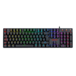 Teclado Alambrico Mecanico Gamer Redragon K589RGB-SP Shrapnel/ Outemu Blue LP/ USB/ Color Negro