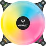 Ventilador Para PC Ocelot Gaming OF-3 Iluminacion ARGB, 120MM