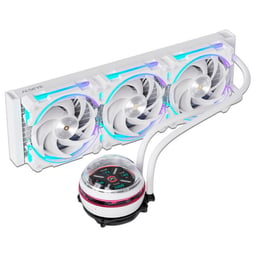 Enfriamiento Liquido Alseyes W360-L-W Para CPU / Intel Y AMD / 3X120MM / 2400RPM / ARGB / Blanco / AS.02.09.0018
