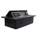 Caja Horizontal Para Escritorio Brobotix con Conector HDMI/ USB/ RJ45 CAT6/ Nema 5-15-P -12V, 170906 Negra