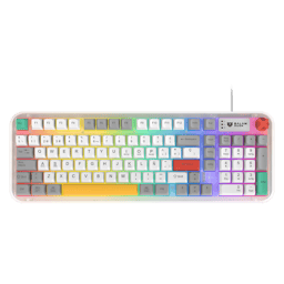 Teclado Gamer Alámbrico Balam Rush Warstrike Frost KG500F RGB BR-945790/Membrana/USB-C a USB-A/Frost