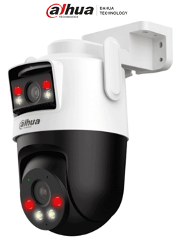 Camara IP PT WIFI Dual Dahua DH-IPC-WPT1339DD-SW-3E2-PV 6MPX/Lente 2.8MM/IR 50M/Microfono y Altavoz Integrados/IA/Autotracking/Ranura MicroSD