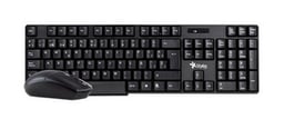 Kit Teclado y Mouse Inalambrico Stylos STPKTM3B Color Negro