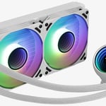 Sistema de Enfriamiento Liquido Aerocool Mirage L240, Color Blanco, ARGB, 240MM, 2300RPM, 4710562759150