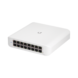Switch Ubiquiti USW-LITE-16-POE, Unifi LITE Administrable POE de 16 Puertos Gigabit (8 Puertos 802.3AF/AT), 45 W
