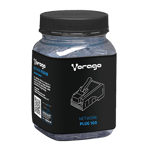 Kit de 100 conectores Vorago plug RJ45 Cat5 para cable UTP