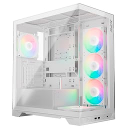 Gabinete XPG INVADERXMT-WHCWW, Mid-Tower, C/Ventana, Sin Fuente, RGB, USB 3.2, Color Blanco, ATX