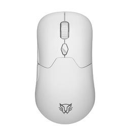 Mouse inalámbrico gamer Balam Rush BR-936859 Speeder Perform MG979, 5000 DPI ajustables, 7 botones + scroll, RGB, carcasas intercambiables, color blanco.