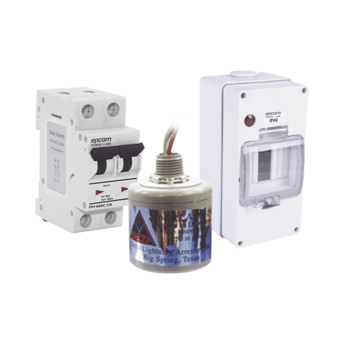 Kit de Centro de Carga Para Corriente Directa Epcom PL16ACD con Supresor de Descargas Atmosfericas