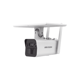 Kit Solar IP All In One Hikvision DS-2XS2T41G1-ID/4G/C05S07, Camara Bala 4MP, Lente 4MM, Panel Solar, Bateria de Respaldo de Litio 10AH, Conexion 4G, Accesorios de Instalacion
