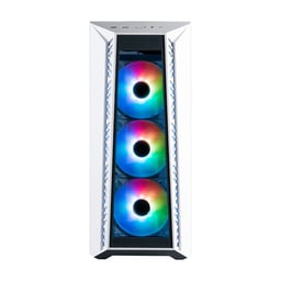 Gabinete Cooler Master Masterbox 520, Blanco / Midi-Tower / ARGB / Con Ventana / ATX/3 Ventiladores/Sin Fuente/MB520-WGNN-S01