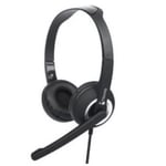 Diadema audífono con micrófono Nextep NE-425 interfase USB, color negro
