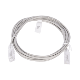 Cable de Parcheo Slim UTP CAT6 3M Gris Diametro Reducido (28 AWG), LP-UT6-300-GY28