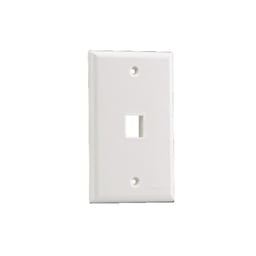 Placa de pared vertical para 1 puerto, marfil Panduit NK1FNEI