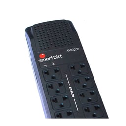 Regulador SMARTBITT SBAVR1125W/1125 Watts/2200VA/4 Contactos/2 Puertos USB/1 USB-C/Color Negro
