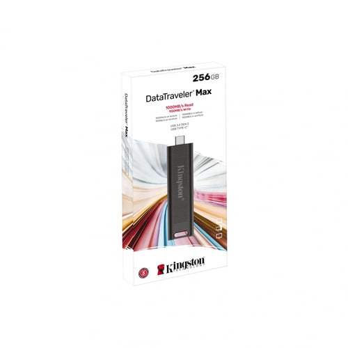 Memoria USB Tipo-C 3.2 256GB Kingston DTMAX/256GB Color Negro