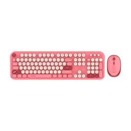 Kit Teclado Y Mouse Inalámbrico Acteck Creator Chic K- Colors MK485 / Color Rojo / 2.4 Mhz / Diseño Vanguardista / Teclas De Membrana / AC-940207