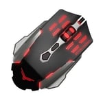 Mouse Gaming Naceb Technology NA-630 Alambrico/ Izquierdo/ USB/ Negro, Plata