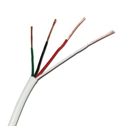 Bobina de cable 4 hilos calibre 22,color blanco, 305 metros