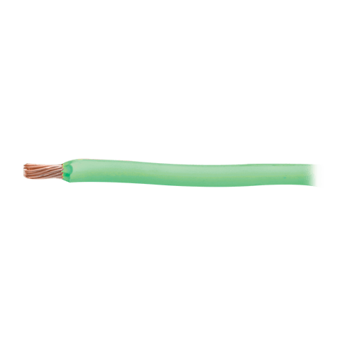 Metro de Cable 8 AWG Color Verde, Conductor de Cobre Suave Cableado. Aislamiento de PVC, Autoextinguible, SLY-296-GRN
