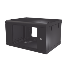 Gabinete de Pared de 6U Linkedpro Puerta De Cristal Templado/479.5 MM de Profundidad/Rack de 19''/Acero Reforzado Color Negro/SR1906LH2G