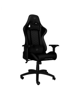 Silla gamer Balam Rush BR-932837 Thunder Rush 2, color negro, con capacidad de carga hasta 150 kg y con inclinación ajustable de 90° a 180°.