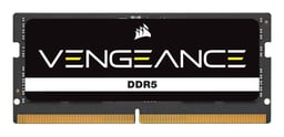Memoria SODIMM DDR5 24GB 4800MHZ Corsair Vengeance/CL40/Negro/1.1V/CMSX24GX5M1A4800C40