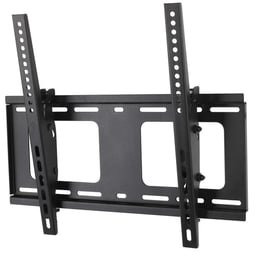 Soporte de Pared Inclinable Para TV 32"-55" Manhattan 461474 Universal/Ajuste de Nivelacion de Poste/80KG/Color Negro