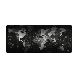 Mousepad ACTECK AC-941037 VIBE FLOW WORLD MT494W/80X35CM/Grosor 3MM/Diseño Mundo/Color Negro