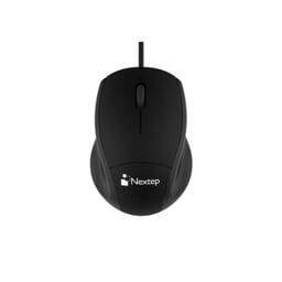 Mini Mouse Alámbrico Nextep NE-409MA de 1200 DPI/Con 3 Botones/Óptico/USB/2.4 GHz/Negro