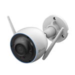 Camara Bala WIFI Ezviz CS-H3 2K, 3MP/ Deteccion Humana/ Deteccion de Vehiculo/ Alertas de Voz Personalizables/ Sirena/ Luz Parpadeante/ Colores en Oscuridad/ Micro SD/ Exterior
