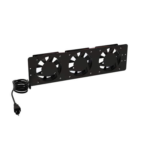 Kit de 3 Ventiladores 110VCA Linkedpro LPVENT03BASIC (12X12CM) Con Clavija Para Gabinete de Piso