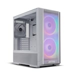 Gabinete Lian Li Lancool 216R-W Media Torre/ Cristal Templado/ E-ATX/ Sin Fuente/ RGB/ Blanco