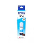 Botella de tinta Epson T504 Cyan Ecotank 70ml DYE T504220-AL