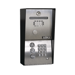 Portero Telefonico con Directorio Programable, Memoria para 100 Numeros, Permite Marcacion a Celular, DKS Doorking 1802-090