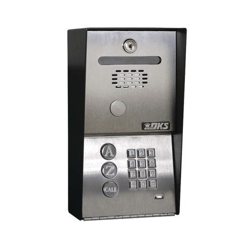 Portero Telefonico con Directorio Programable, Memoria para 100 Numeros, Permite Marcacion a Celular, DKS Doorking 1802-090