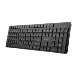 Teclado Inalambrico Acteck Vantage Aero TI555/Español/Negro/AC-943468