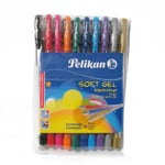 Bol&iacute;grafo Pelikan Gel Soft 0.5mm colores surtidos 10 piezas