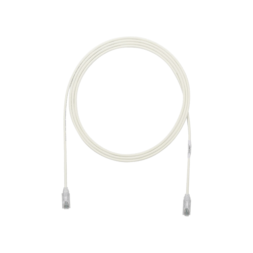 Cable de Parcheo TX6 UTP CAT6 Panduit UTP28SP5 Diametro Reducido (28AWG), Color Blanco Mate, 5FT