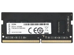 Memoria SODIMM DDR4 8GB 3200MHz Quaroni QD4S08G1 Para Laptop/Non-ECC/CL22