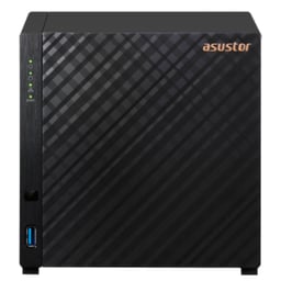 Servidor NAS Asustor AS1204T / 4 Bahias / 1GB / Realtek RTD1619B De 1.7GHz / USB 3.0 / SATA / Negro