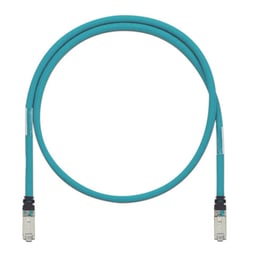 Cable Patch Cord CAT6A De Grado Industrial Blindado Panduit De 60 CM / Aqua / ISTPH6X0.6MTL