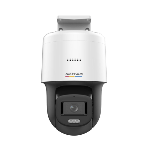 Camara Domo PT IP Hikvision DS-2DE2C400SCG-E(F1) ColorVu 4MP/ Lente 4MM/ Luz Blanca 30 MTS/ DWDR/ POE/ IP66/ Microfono y Bocina Interconstruido/ Micro SD